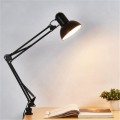 Flexible Swing Arm Clamp Mount Table Lamp Office Studio Home Table Desk Light, US Plug
