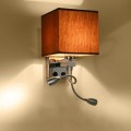 Creative Minimalist Living Room Bedroom Bedside Lamp Hotel Reading Lamp, Lampshade Color:Double Tube