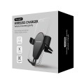 KT-C5 15W Rotatable Car Gravity Wireless Charger Air Outlet Mobile Phone Holder