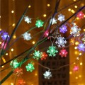 3m 20 LEDs USB Home New Year Christmas Decoration Snowflake Garland Light(Colorful Light)