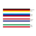 Flag Striped Car Hood Vinyl Sticker Body Decal(Tricolor)