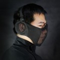 WoSporT Half Face Metal Net Field  Ear Protection Outdoor Cycling Steel Mask(Grey)