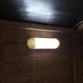 Double-lamp Wall-mounted LED Solar Powered Shed Light IP44 Waterproof Outdoor Pull Lamp