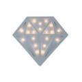Diamond Shape LED Night Light Decoration Pendant(White)