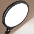 10 inch 26cm Live Broadcast Photography Desktop Beauty Fill Light Bracket, Style:Medium Version(Blac