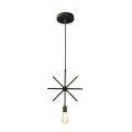 Simple and Creative Wrought Iron Geometric Chandelier Bar Exhibition Hall Clothing Store Restaurant