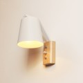 Creative Bedroom Study Bedside Balcony Aisle Porch Hotel Cafe Wood Wall Lamp Switch Light, Light Sou