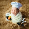 Bread 2 Pieces Newborn Babies Photography Clothing Chef Theme Set