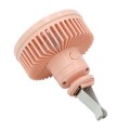 Car Vent Fan Multi-function USB Interface Mini LED Lamp Car Fan(Pink)
