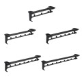 Y02 10 inches 3 Beads Wardrobe Hardware Push-Pull Hanging Rod Clothes Rail