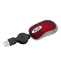 Mini Computer Mouse Retractable USB Cable Optical Ergonomic1600 DPI Portable Small Mice for Laptop(R