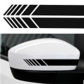 10 PCS Simple Rearview Mirror Car Stickers Rearview Mirror Personality Scratches Reflective Car Stic