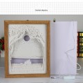 3D Paper Carving Lamp Couple Light Shadow Paper Carved Night Light(Random Frame Color Delivery)