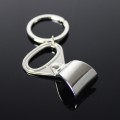 2 PCS Personalized Easy Pull Ring Portable Bottle Opener Small Gift Keychain Pendant(Silver)