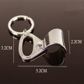 2 PCS Personalized Easy Pull Ring Portable Bottle Opener Small Gift Keychain Pendant(Silver)