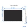 Waveshare 4.3 Inch DSI Display 800480 Pixel IPS Display Panel, Style:No Touch