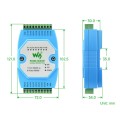 Waveshare RS485-HUB-8P Industrial-grade Isolated 8-ch RS485 Hub, Rail-mount Support, Wide Baud Rate