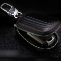 Multifunctional Hook Up Leather Car Key Bag(Red)