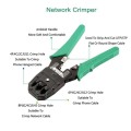 Three-purpose Network Cable Clamp Tester Hand Tool Set Home Network Repair Kit, Style:12 in 1