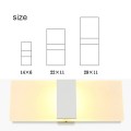 Right Angle White LED Bedroom Bedside Wall Aisle Balcony Wall Lamp, Size:2211cm(Warm Light)