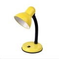 Vintage Iron LED Desk Lamp Push Button Switch Eye Protection Reading Led Light Table Lamps(Yellow)
