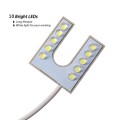 LED Sewing Machine Light U-shaped Bright Magnet Work Energy Saving Light(EU Plug)