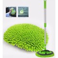 2 PCS Aluminum Alloy Three-section Telescopic Rod Car Wash Cleaning Brush Dusting Tool Dust Mop