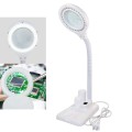 White LED Desk Lamp Desktop Magnifying Glass Work Lamp(EU Plug)