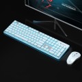 LANGTU LT600 Silent Office Punk Keycap Wireless Keyboard Mouse Set(Silver)