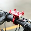 G-81 Bicycle Aluminum Alloy Mobile Phone Navigation Bracket Riding Equipment(Red)