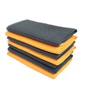 Pineapple Lattice Microfiber Lint-free Absorbent Honeycomb Car Washing Towel, Size:40x40cm(Gray)