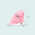 DELUX M618Mini Colorful Wireless Luminous Vertical Mouse Bluetooth Rechargeable Vertical Mouse(Pearl