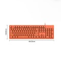 Ajazz DKS100 104 Keys Office Luminous Game Tea Axis Mechanical Keyboard, Cable Length: 1.5m(Cherry B