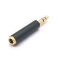 10 PCS 3.5mm 3 Section Revolution 4 Section Female Mobile Phone Headset Adapter Male to Female Audio