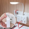Table Lamp Converter Creative Smart Socket USB Multi-function Plug Strip with Adjustable Table Lamp,