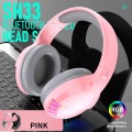 SH33 Bluetooth Wired Dual-mode RGB Headset Mobile Phone Heavy Bass Noise Reduction Gaming Headset( P