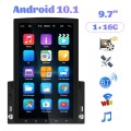 9.7 inch Vertical Screen HD 2.5D Glass Car MP5 Player Android Navigation All-in-one Machine, Specifi
