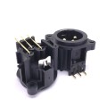 20 PCS Three-core XLR Socket Balanced Audio Card Dragon Socket Male and Female Socket(Male Socket)