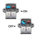 50A Auto Circuit Breaker Car Audio Fuse Holder Power Insurance Automatic Switch(Blue)
