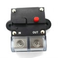 50A Auto Circuit Breaker Car Audio Fuse Holder Power Insurance Automatic Switch(Black)