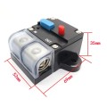 80A Auto Circuit Breaker Car Audio Fuse Holder Power Insurance Automatic Switch(Blue)