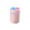 Colorful Cup Humidifier USB Car Air Purifier(Pink)