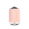 Car Portable Humidifier Household Night Light USB Spray Instrument Disinfection Aroma Diffuser(Pink)