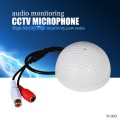 CCTV Microphone Golf Shape Audio Pickup Device High Sensitivity DC12V Audio Monitoring Sound Listeni