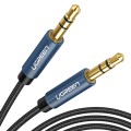 Ugreen AV112 Audio Cable 3.5mm Speaker Line Aux Cable, Length:3m(Blue)