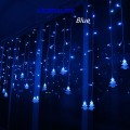 3.5M 96 Leds Curtain Christmas Tree Icicle String Lights Fairy Lights Christmas New Year Lights Wedd