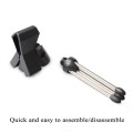 Microphone Stand Adjustable Microphone Stand Foldable Mic Clamp Clip Holder Stand Metal Tripod(Black