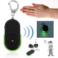 5 PCS Portable Anti-Lost Alarm Key Finder Wireless Whistle Sound LED Light Locator Finder(Green)