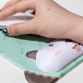 Cartoon Silicone Wristband Mouse Pad(Purple Owl)