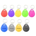 10 PCS 125KHz TK/EM4100 Proximity ID Card Chip Keychain Key Ring(Blue)